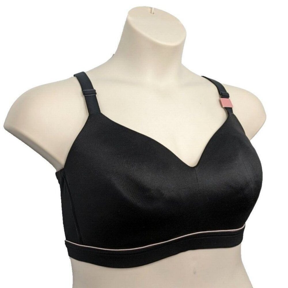 Cacique Womens Bra 38G Lightly Lined Lounge Wireless Black Lane Bryant - Picture 4 of 8